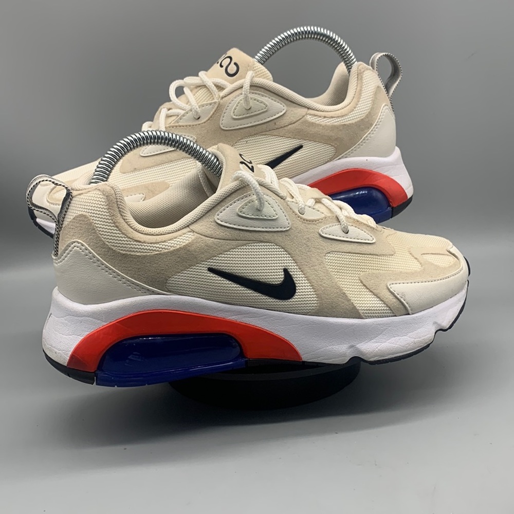 Nike Air Max 200 Women Size 9 Desert Sand Black S642 Running Walking Shoes